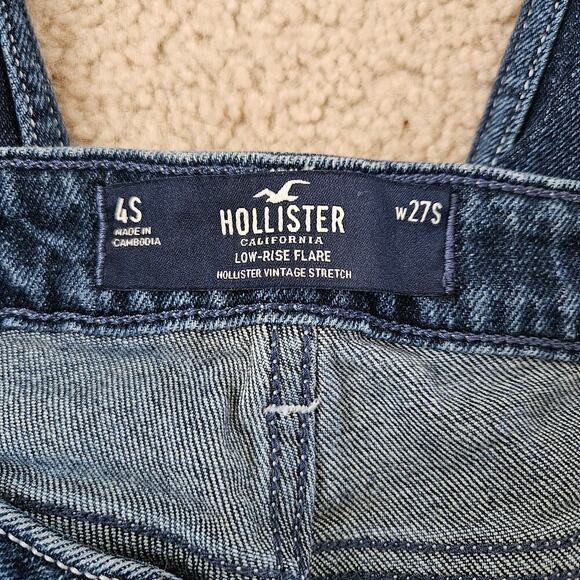 Hollister low rise flare jean in dark rise 4S /27 X29 - Picture 3 of 7